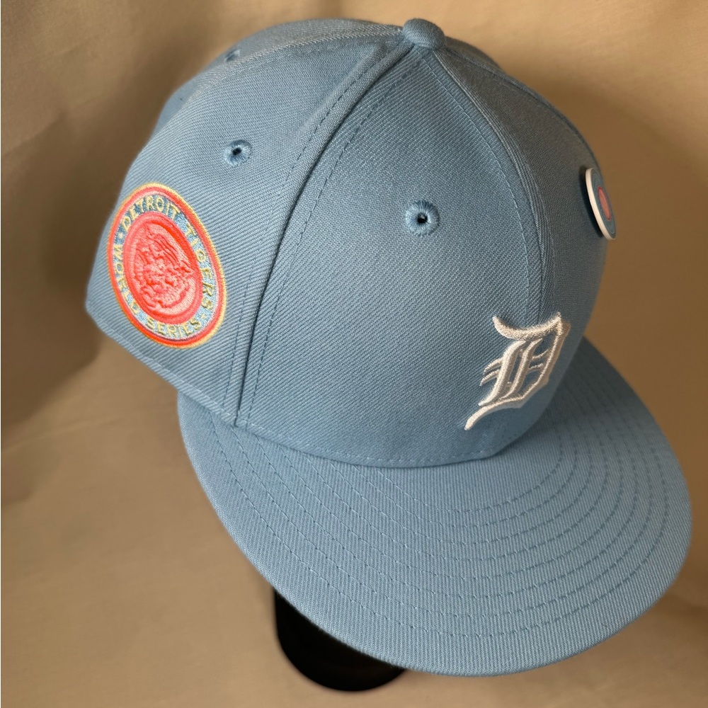 Hat Club, Detroit World Series Patch, “cotton candy” Size 7 3/8